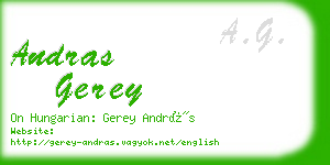 andras gerey business card